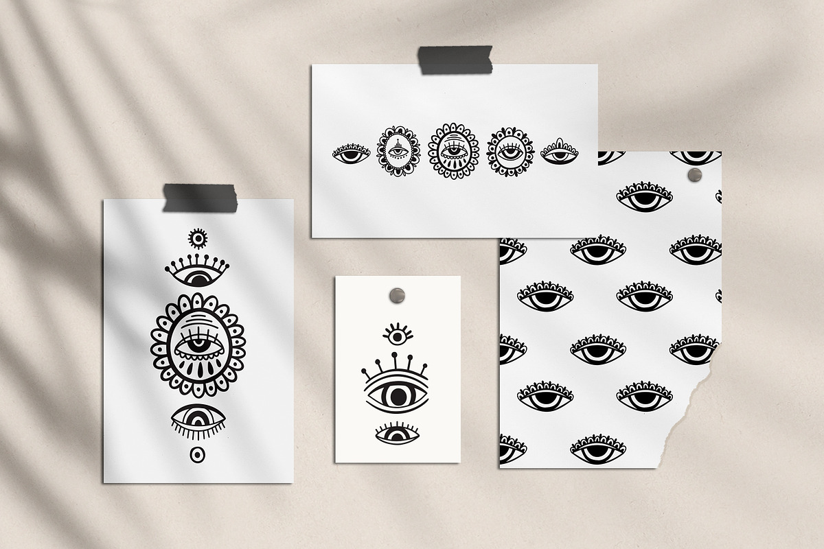 Third eye - illustration and pattern, a Decorative Illustration by Moonflora (Photo 6 of 8)