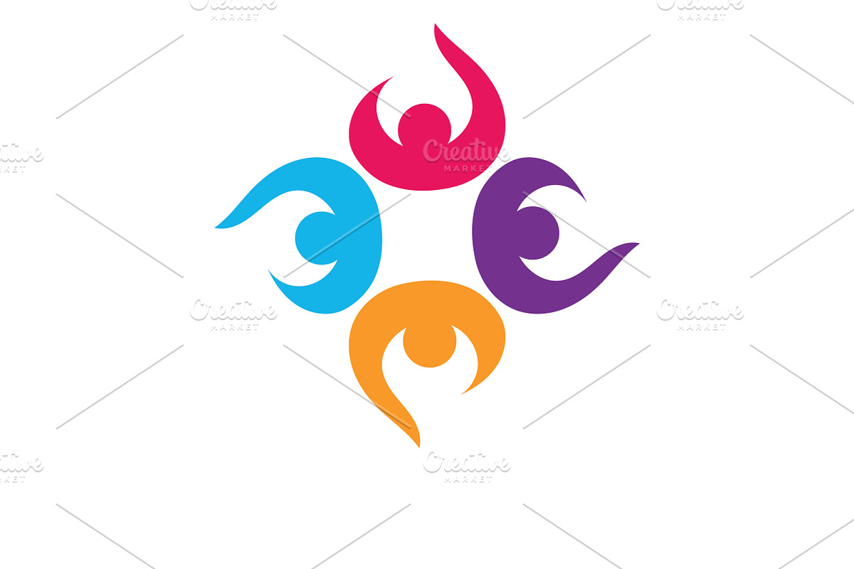 Unity team group community logo, a Branding & Logo Template by LOGOCREATIVE