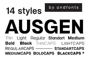 Ausgen, Modern Serif Font