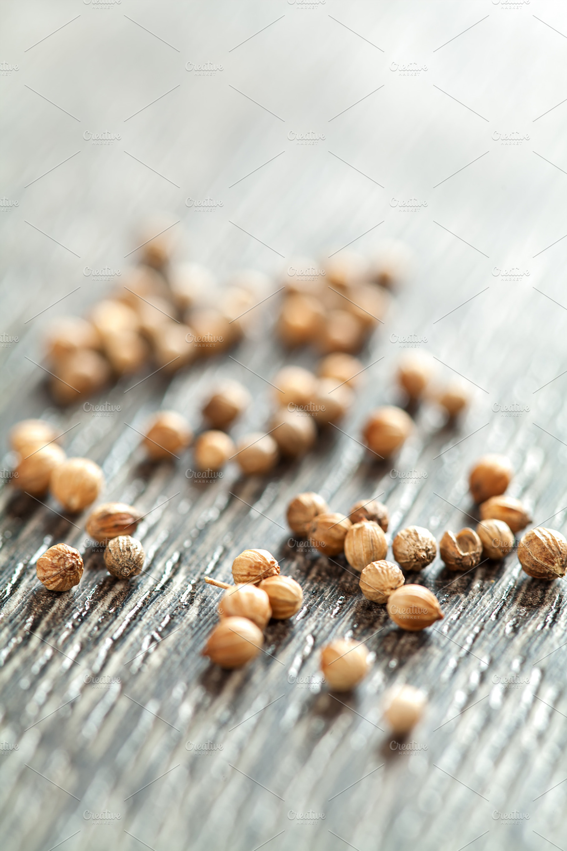 Coriander Spice Featuring Background Black And Brown