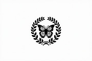 Butterfly Wreath Silhouette Bundle, an Illustration by hafijul (Thumbnail 3 of 7)