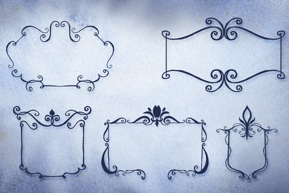Blue Goblet Frames and Vignettes preview 2
