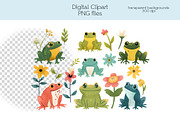 Frogs in Flowers, an Illustration by OllyKo Art (Thumbnail 3 of 6)
