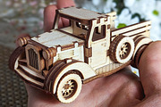 Small Vintage Truck - Laser Cut File, an Object Graphic by VectorPainter (Thumbnail 18 of 21)