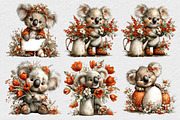 Whimsical Easter Koala Clipart, an Illustration by DreamCafeArt (Thumbnail 3 of 6)