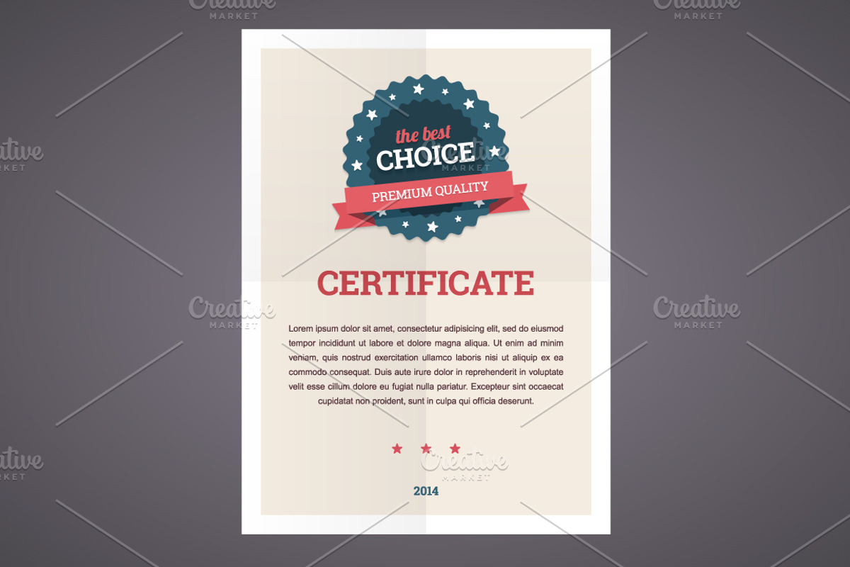 Best choice certificate template, an Illustration by zaniman