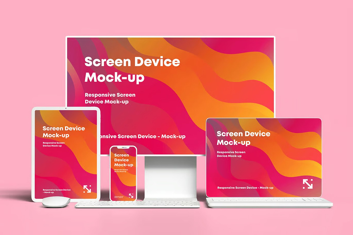 Responsive Clay Screen Device Mockup, a Device Mockup by zippypixelstudio (Photo 2 of 13)