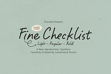 Fine Checklist Causal Handwritten