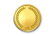 Vector Realistic Golden Coin Set., an Object Graphic by Gomolach (Thumbnail 4 of 7)