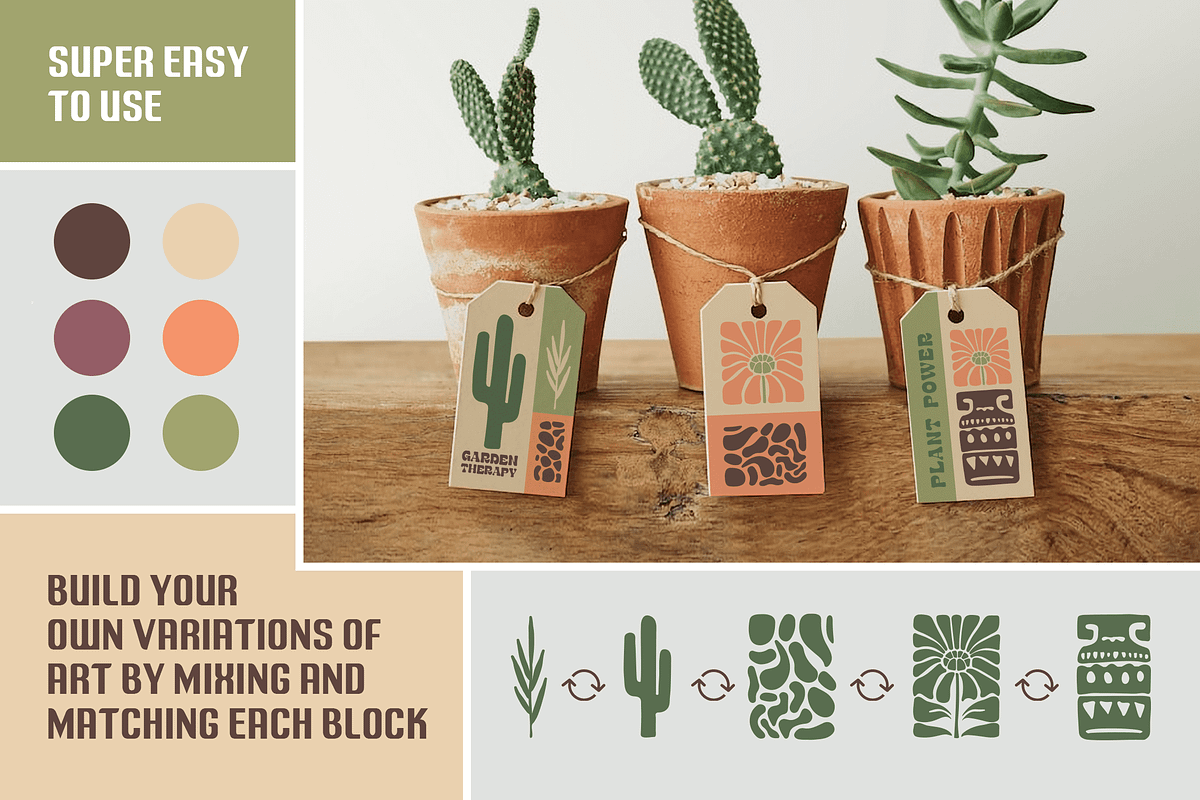 BloomBlocks. 200 Wall Art Posters, a Graphic by Cosmic Store (Photo 10 of 12)