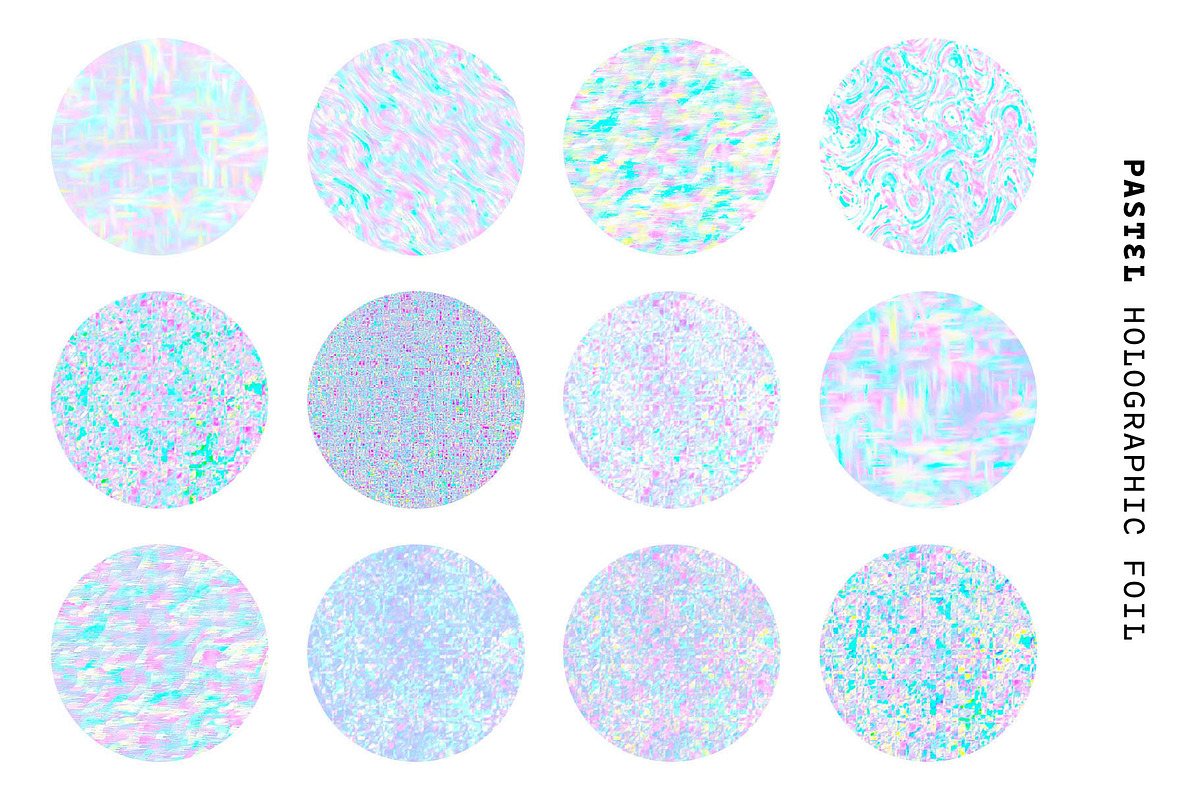 Glitch Holographic Foil Textures, a Texture Graphic by Pulpixel Design (Photo 4 of 6)