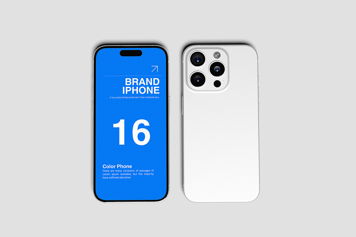 iPhone 16 Pro Mockup, an iPhone Mockup by seramoe (Photo 5 of 5)