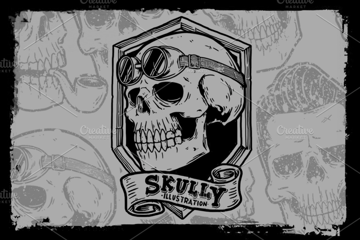 Skully illustration, an Illustration by Qiwbrother Studio (Photo 1 of 6)
