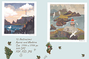 Lighthouses of the Portuguese island, an Object Illustration by Dashnpro (Thumbnail 2 of 6)