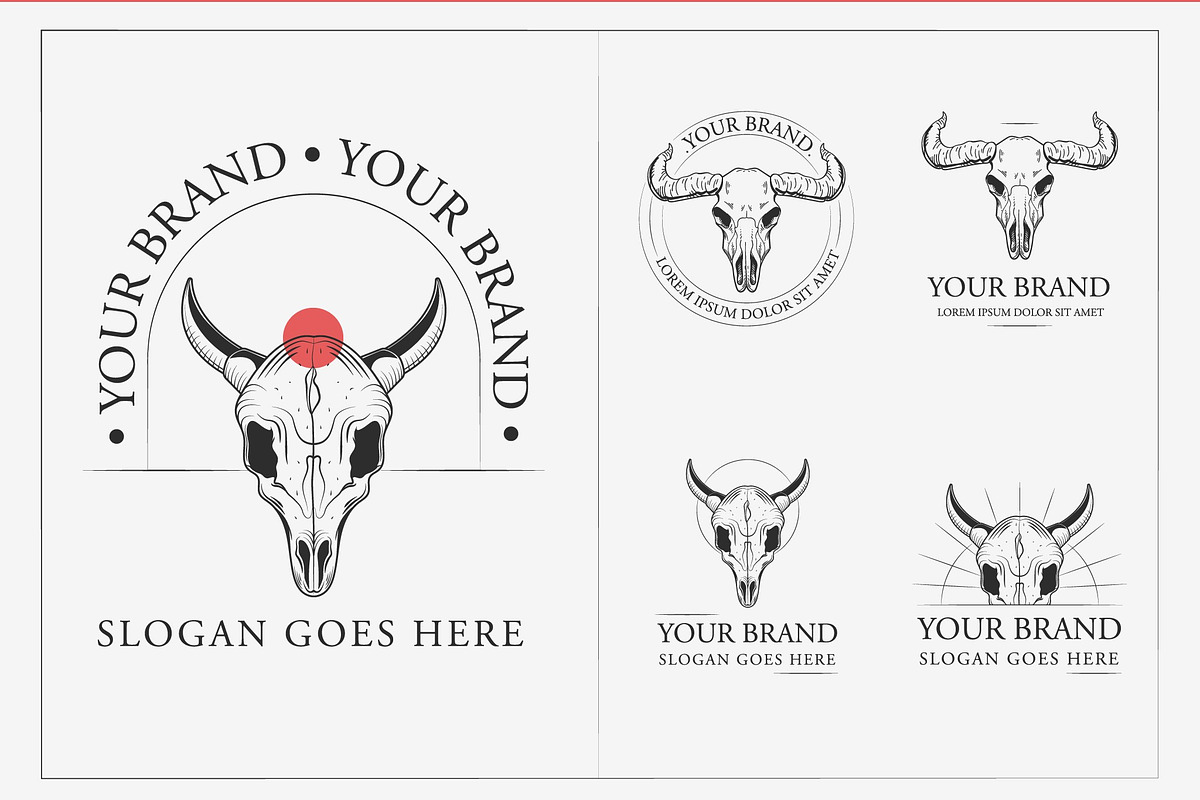 Set Vintage Brand Logos, a Templates & Theme by studiogstock (Photo 2 of 5)