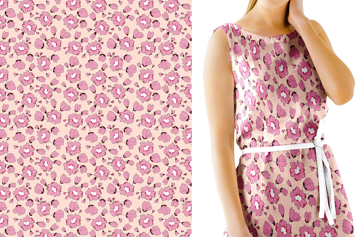 Magic garden flower patterns, a Pattern Graphic by rosypatterns (Photo 3 of 10)
