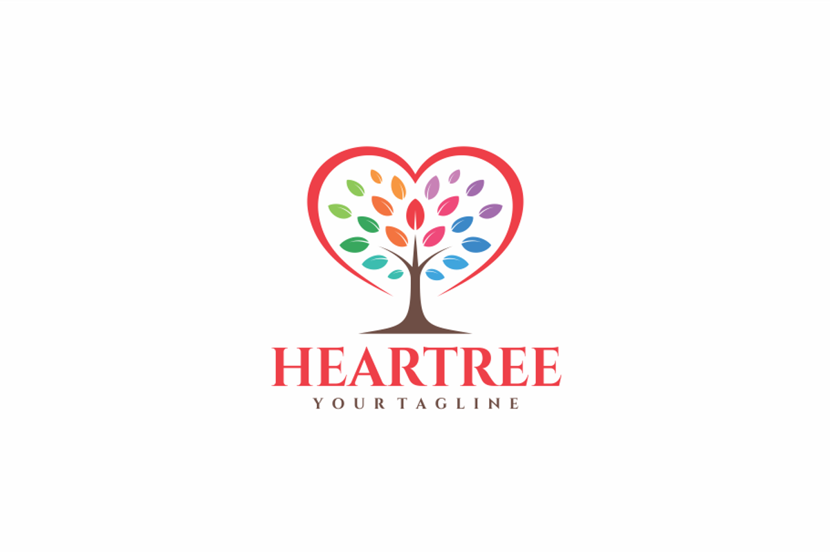 Heart Tree Colorful Nature Logo, a Branding & Logo Template by yopie (Photo 1 of 3)