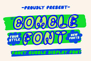 VT Bomble–Unique Bubble Display Font, a Font by ViactionType (Thumbnail 1 of 11)
