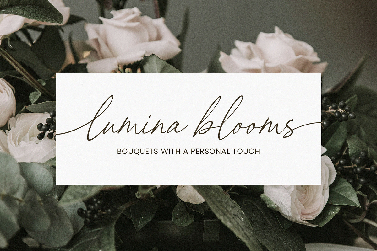 White Camellia Script Font, a Script Font by Seagulls Creative (Photo 8 of 12)