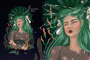 LUNALOGIA. Cosmic goddesses, a Person Illustration by Chikovnaya (Thumbnail 10 of 14)