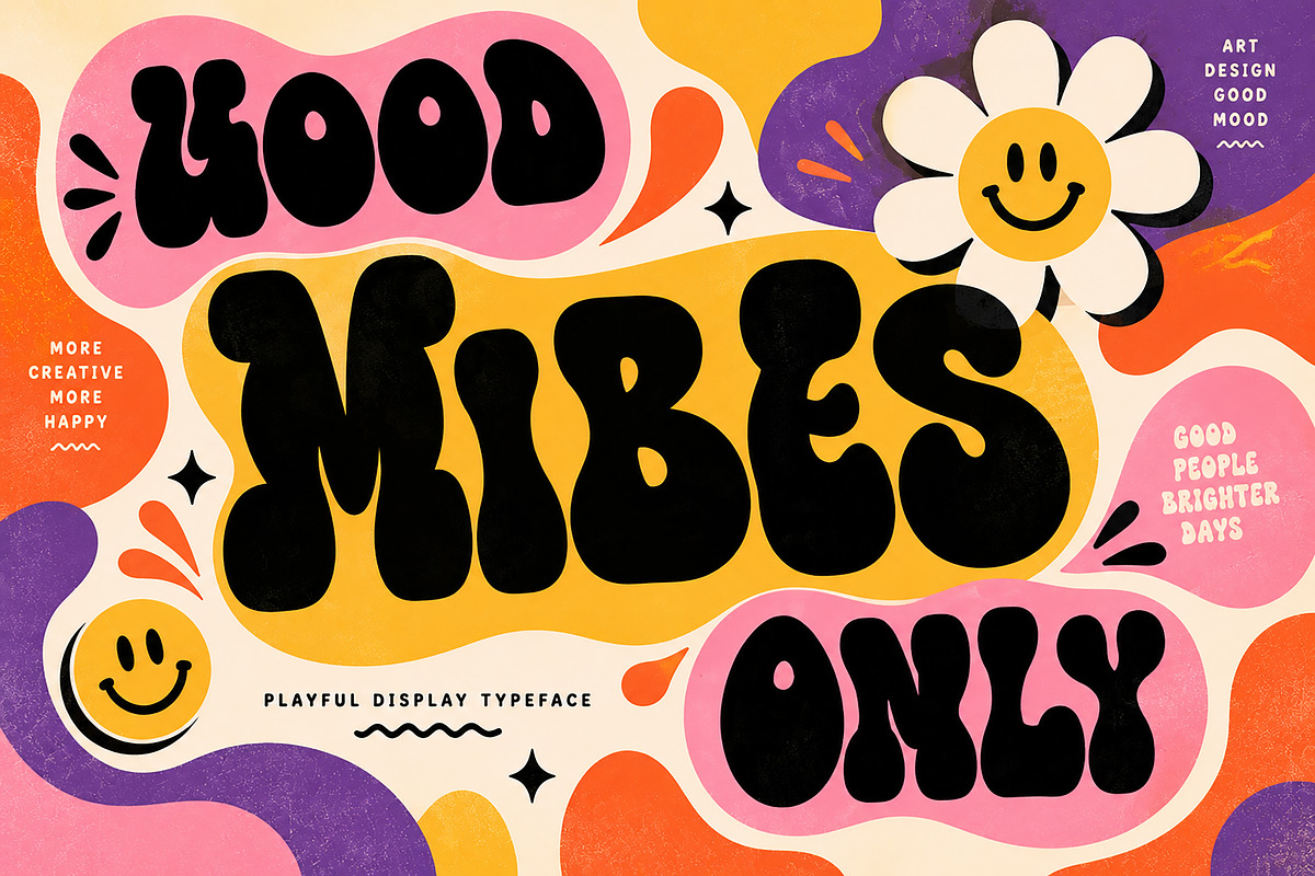 Meziko – Bold Playful Display Font, a Script Font by Wow Magic (Photo 3 of 5)