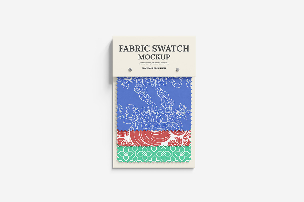 Fabric Swatch Mockup, a Product Mockup by bimockup (Photo 3 of 6)