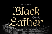 Black Eather - Vintage Elegant Font, a Blackletter Font by Pandeka Studio (Thumbnail 1 of 9)