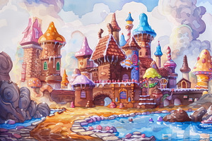 Watercolor illustration for children, a Decorative Illustration by Mashimara