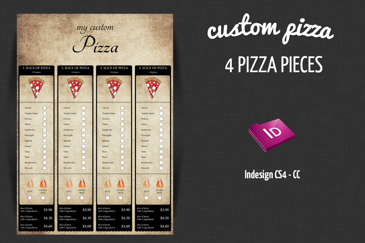 My customized pizza, a Flyer Template by GoodDesignCreation (Photo 1 of 3)