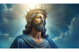 Statue of Jesus with a crown of, a Background Photo by Igor Tichonow