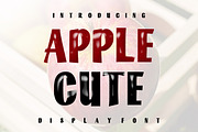 Apple Cute Font, a Sans Serif Font by Fourteen Letter (Thumbnail 1 of 7)