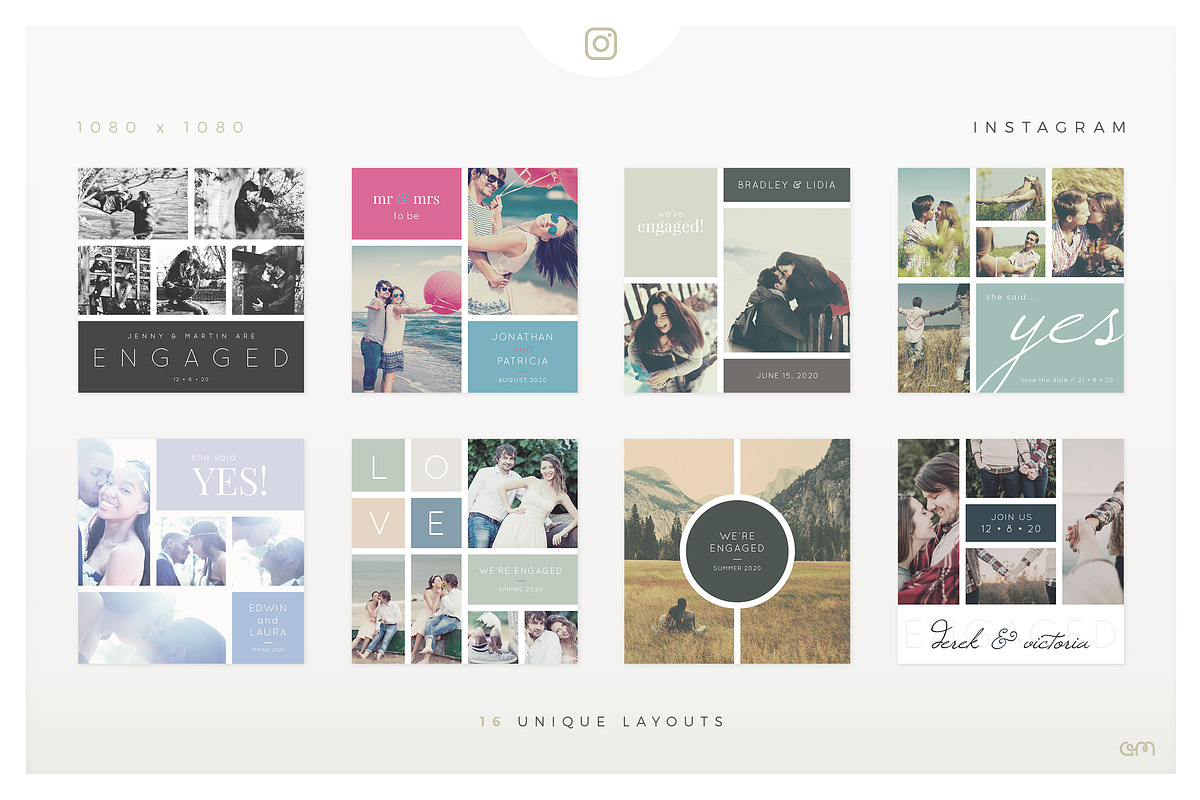 Storyboards / Engagement, a Social Media Template by AM Studio (Photo 4 of 6)