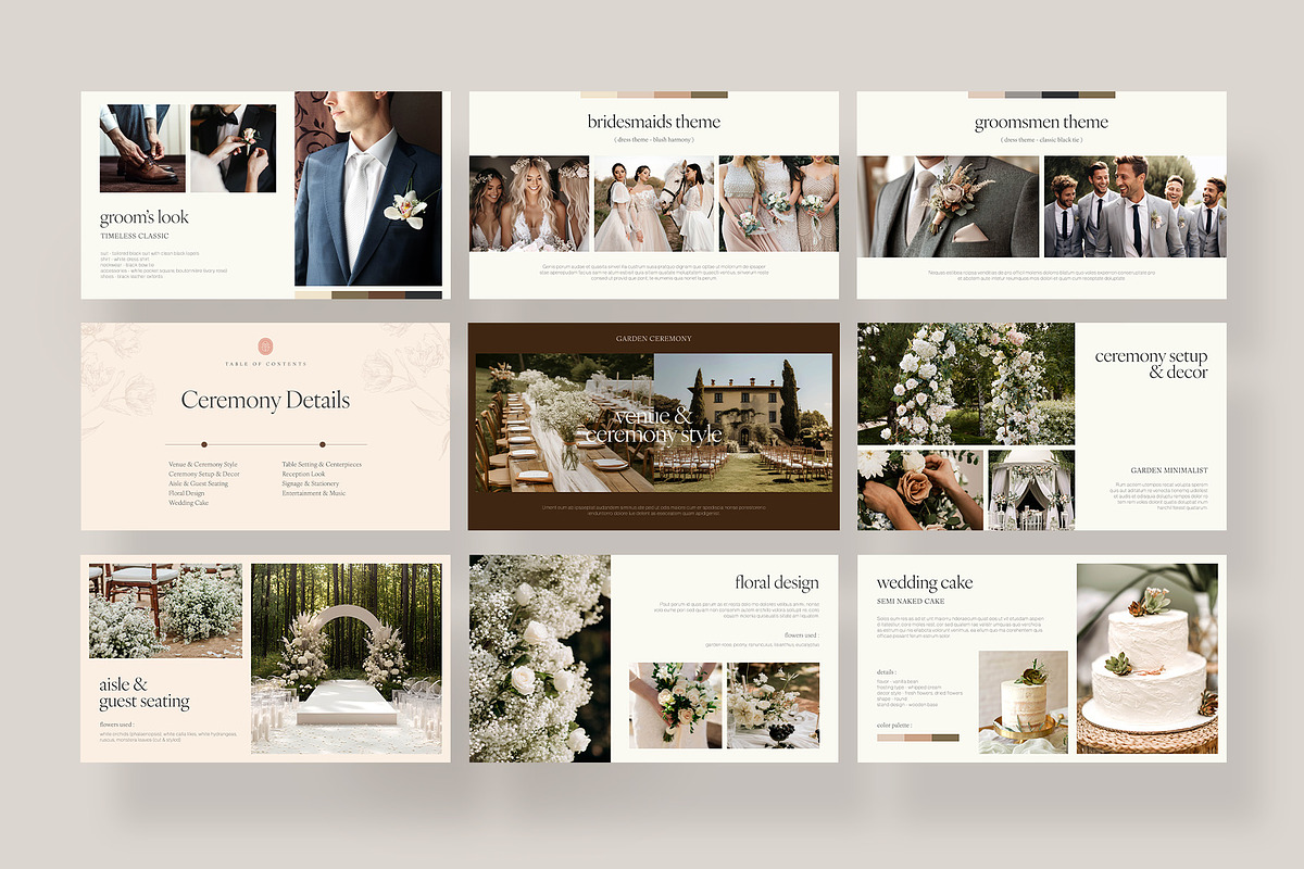 Wedding Mood Board Template, a Brochure Template by BrandPacks (Photo 3 of 6)