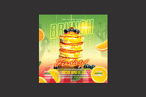 Brunch Flyer, a Flyer Template by DSGraphicDesign