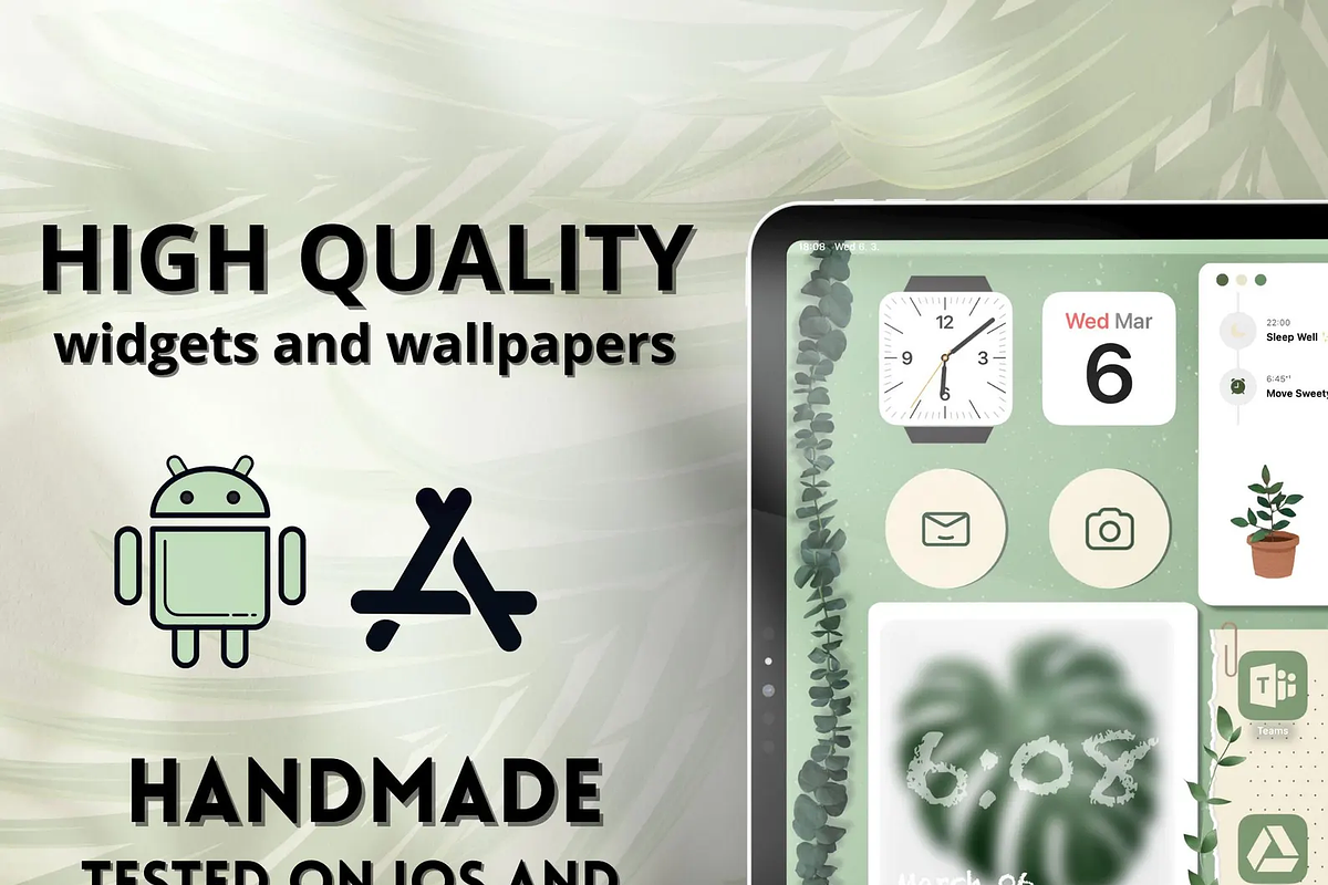 iOS & Android Wallpaper + App Icon, a Background Graphic by BeeRubby (Photo 2 of 9)