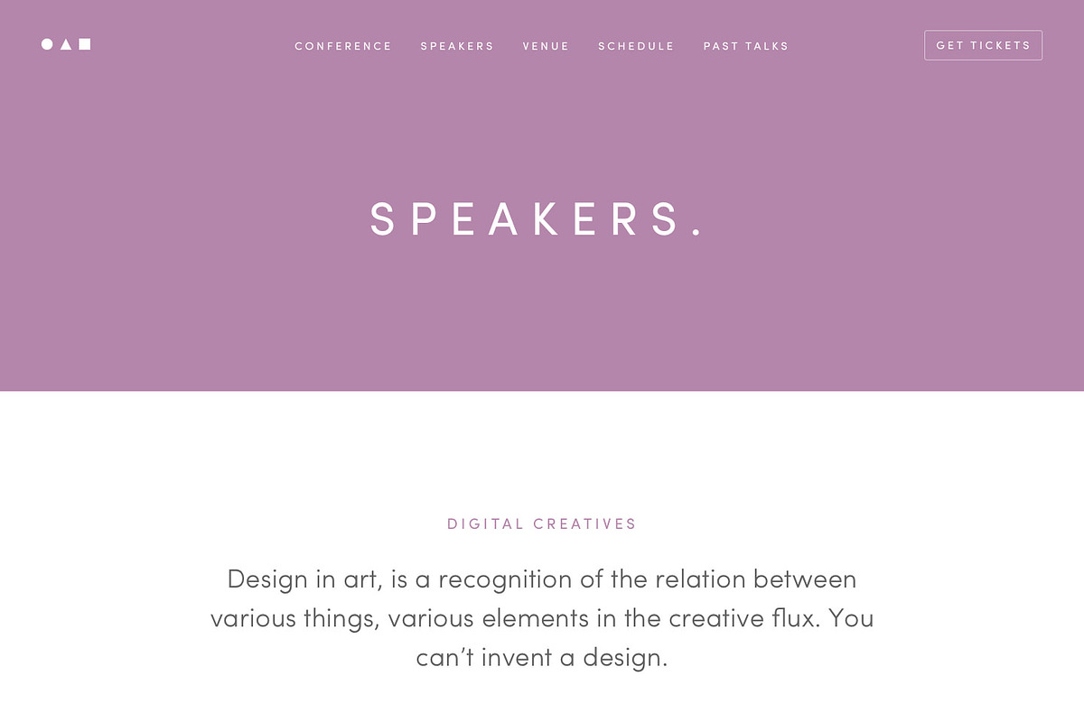 Conference, Event Website Template, a HTML Template by Nice, Very Nice (Photo 7 of 7)