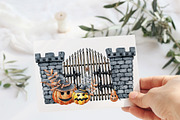 Happy Halloween clipart and paper, a Decorative Illustration by Artmanata (Thumbnail 15 of 16)