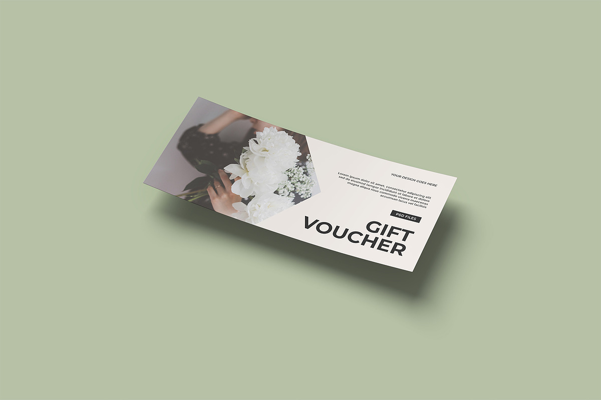 Gift Voucher Mockup, a Merchandise Mockup by graphicpages (Photo 5 of 17)