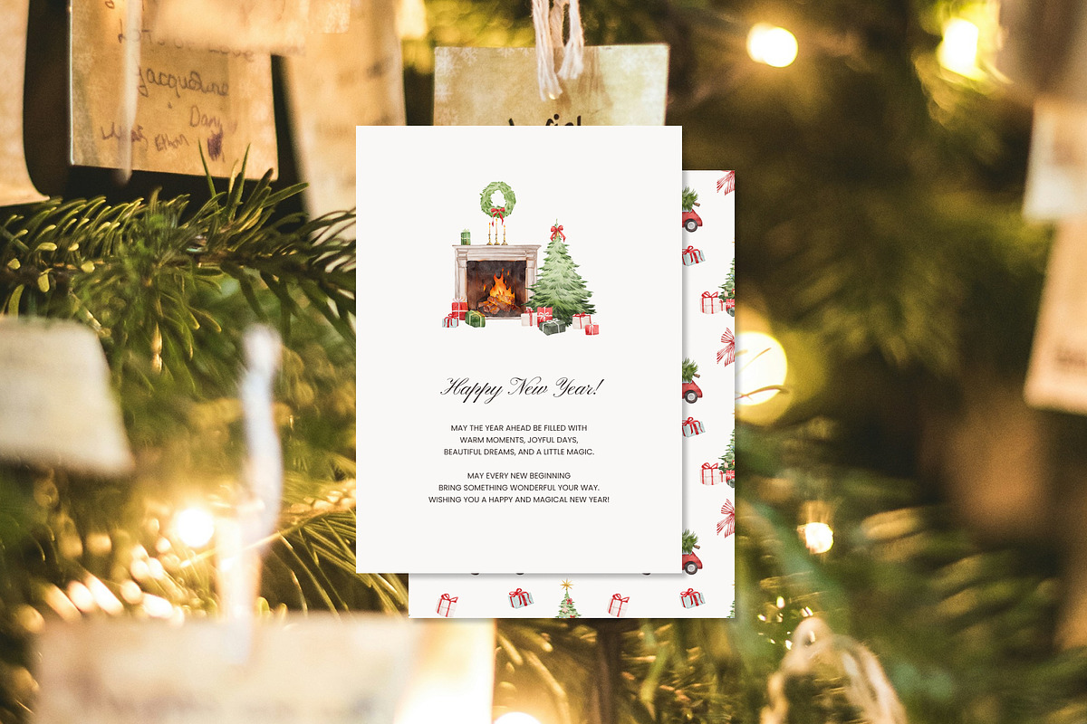 Christmas Magic watercolor set, a Seasonal Illustration by Yuliia Lashevska (Photo 4 of 10)