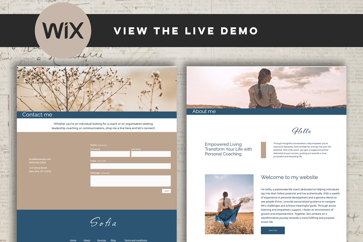 Premium Wix Template  Life Coaching, a Wix Template by Design House (Photo 10 of 20)