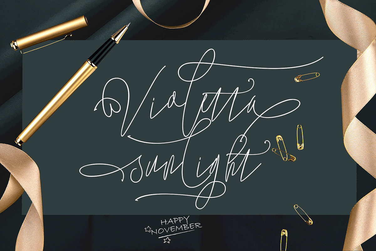 Lovellyana comes with 10 Elegant, a Script Font by Deniz86 (Photo 6 of 10)