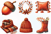 Burnt Orange Autumn Sublimation, an Illustration by CraftArtStudio (Thumbnail 2 of 6)