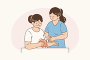 Guided Senior Rehab Illustration, an Object Graphic by Jump Studio (Thumbnail 5 of 12)