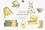sunflower cottagecore clipart set, a Decorative Illustration by Patishop Art (Thumbnail 2 of 10)