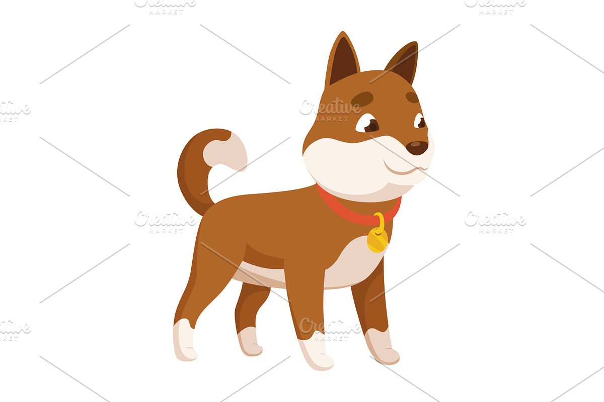 Pet shop icon. Cute little dog, an Object Illustration by the8monkey