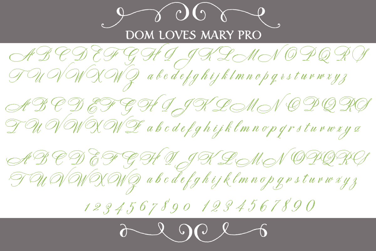 Sale-Dom Loves Mary Pro Font preview 2