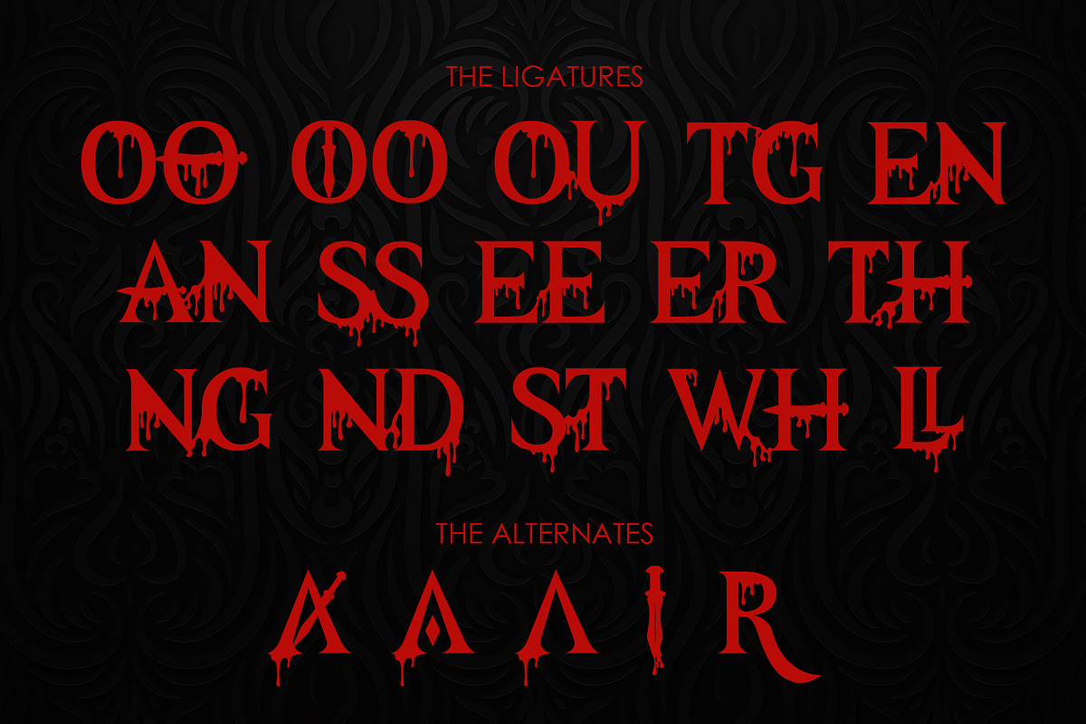 Halloween Night, a Blackletter Font by rulihoki studio (Photo 4 of 6)