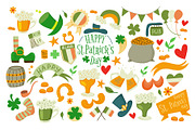 St. Patricks Day set design elements, a Seasonal Illustration by Idressart (Thumbnail 2 of 11)