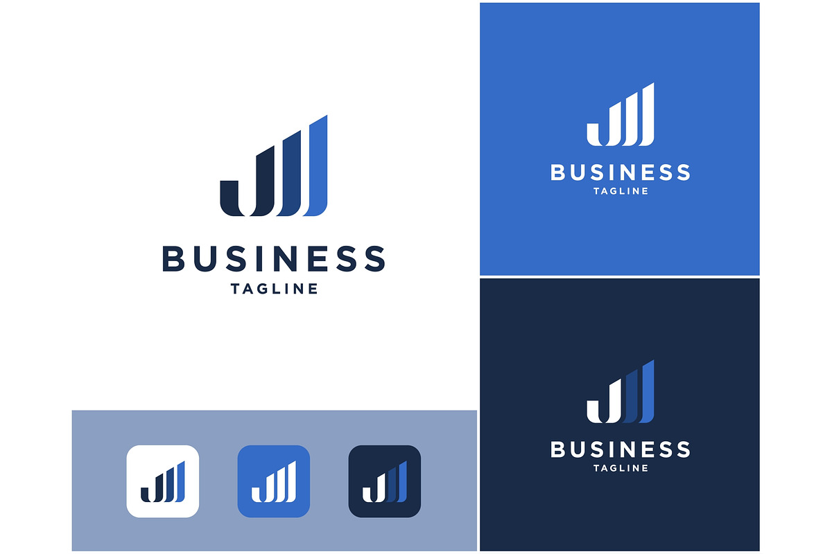 Letter J Chart Data Growth Logo, a Branding & Logo Template by ika trisiana (Photo 1 of 2)