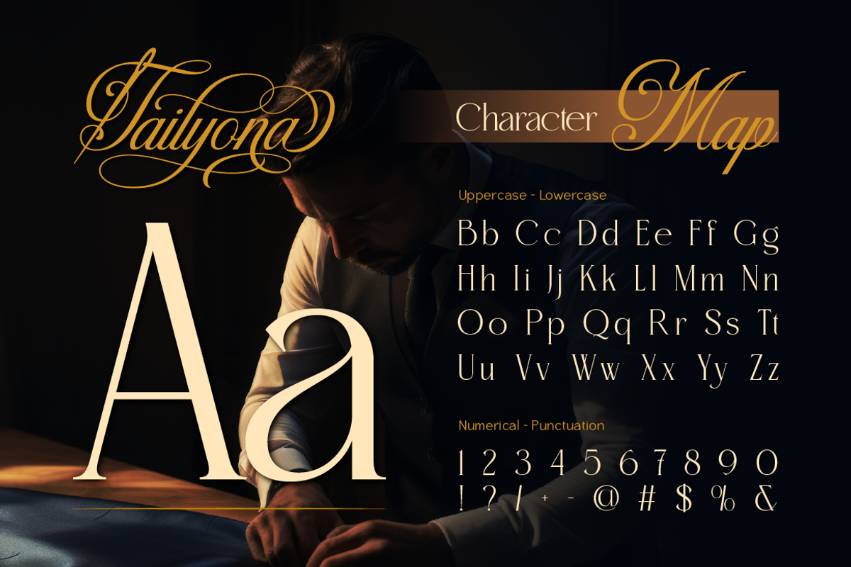 Tailyona, a Script Font by Burntilldead (Photo 2 of 12)